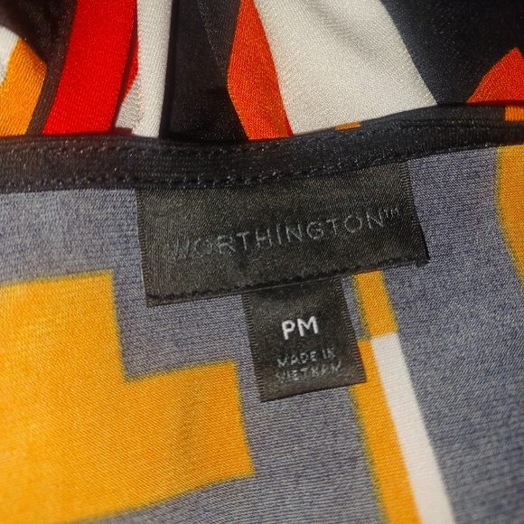 Worthington Multi-Colored Pattern Blouse - Picture 4 of 4